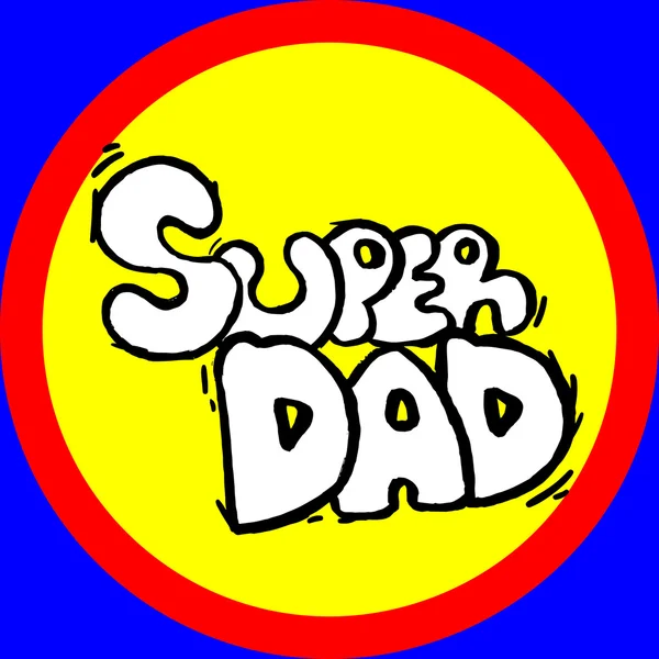 Emblem des Super-Papas — Stockvektor