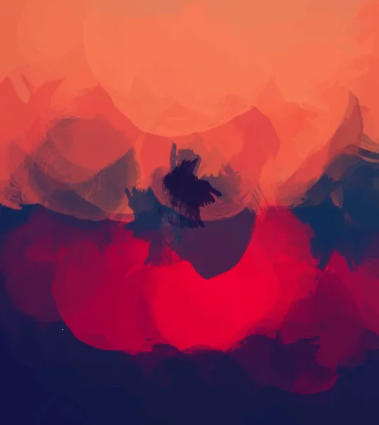 Fondo abstracto rojo — Vector de stock