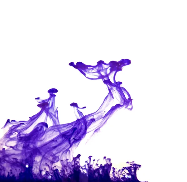 Tinta violeta na água —  Vetores de Stock