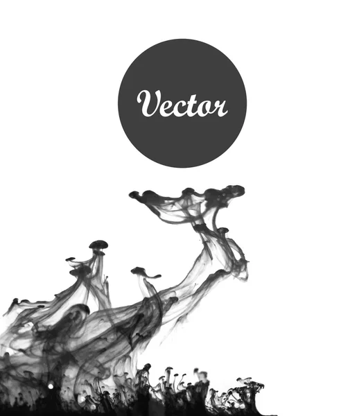 Szürke kártya ink-víz — Stock Vector
