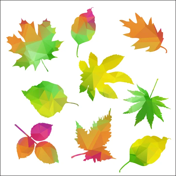 Set feuilles d'automne — Image vectorielle