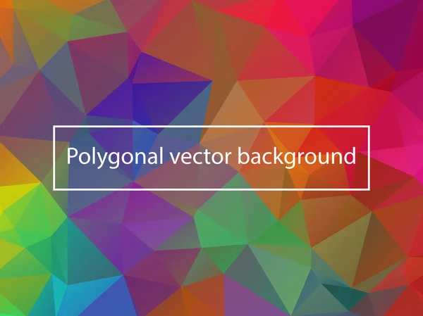 Bunte polygonale Hintergrund — Stockvektor