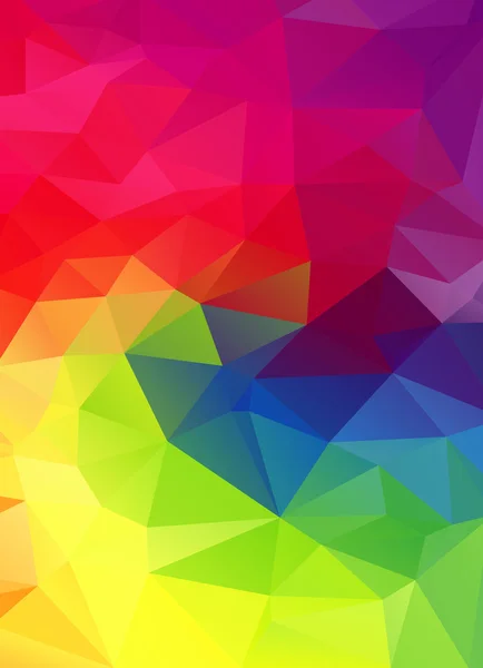 Arco iris fondo poligonal . — Vector de stock