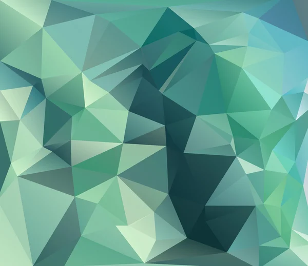 Green Polygonal background — Stock Vector