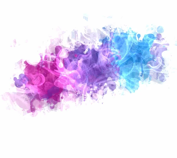 Humo multicolor sobre fondo blanco — Vector de stock