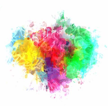 Renkli boya bulut