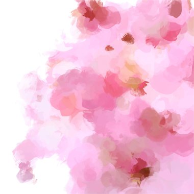 Yumuşak pembe fırça darbeleri