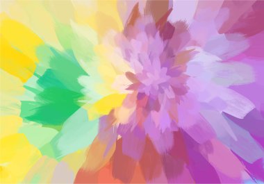 Çiçek fırça darbeleri