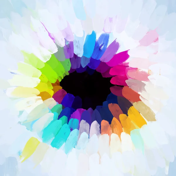 Coups de pinceau cercle — Image vectorielle