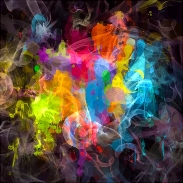 Bright colorful smoke — Stock Vector