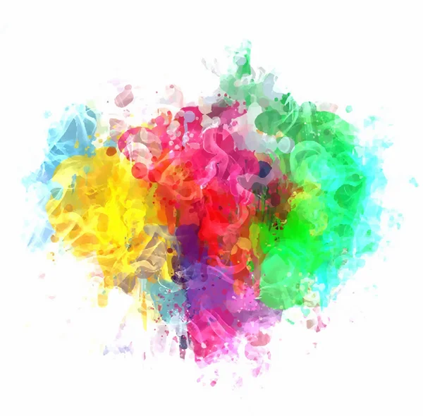 Nube de pintura colorida — Vector de stock
