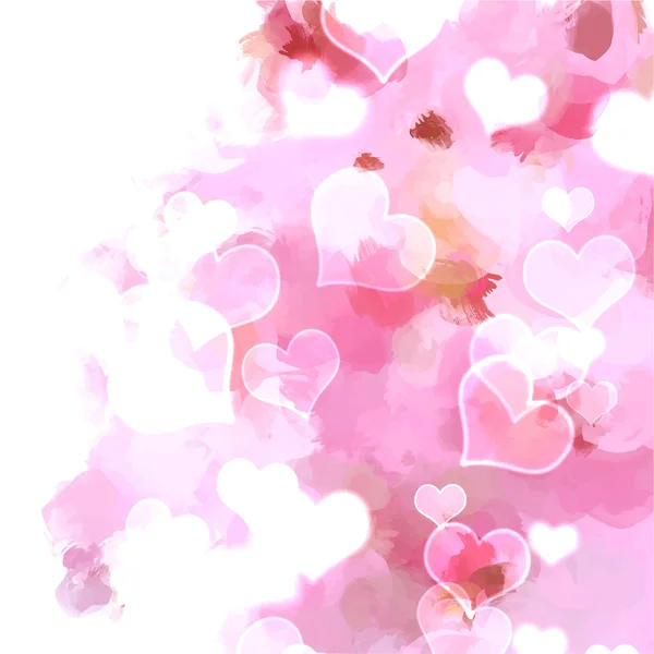 Coeurs roses doux — Image vectorielle