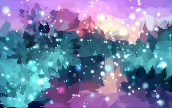 Achtergrond in blauw en violet kleuren — Stockvector