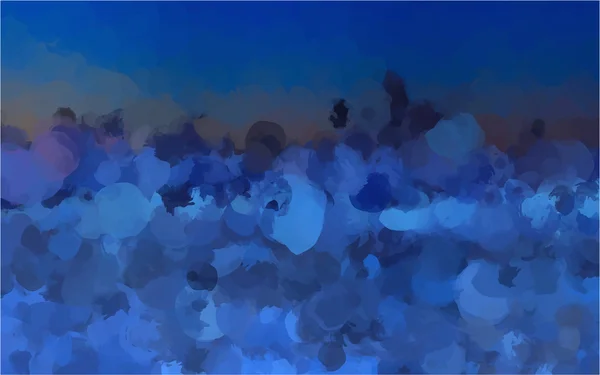 青い空のブラシ ストローク — ストックベクタ