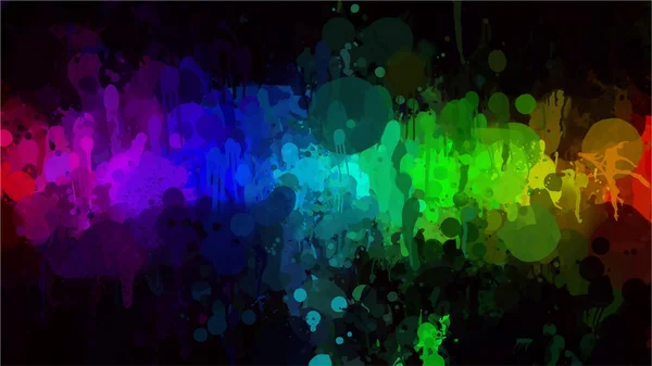 Coups de pinceau colorés — Image vectorielle