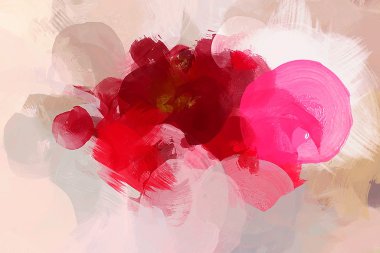 Kırmızı darbeleri ile pembe