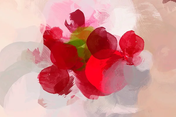 Coups de pinceau rouge — Image vectorielle