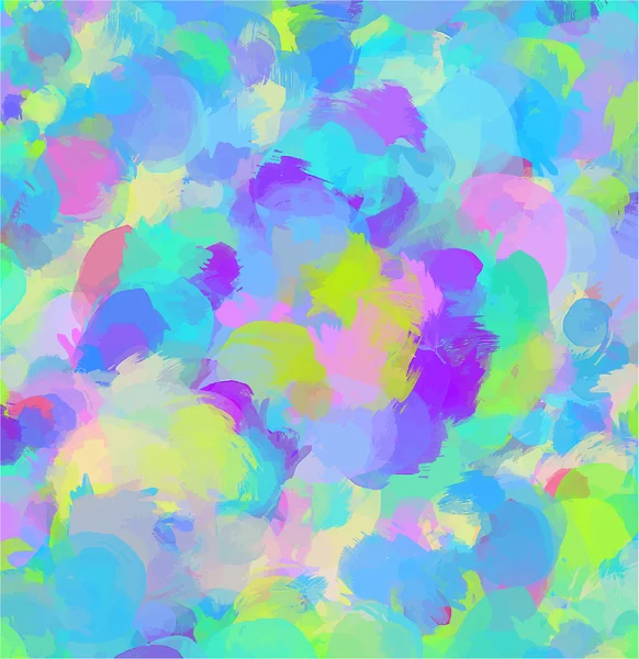 Round colorful brush strokes — Stock Vector