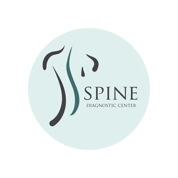 Spine diagnostic center logo — Stock Vector