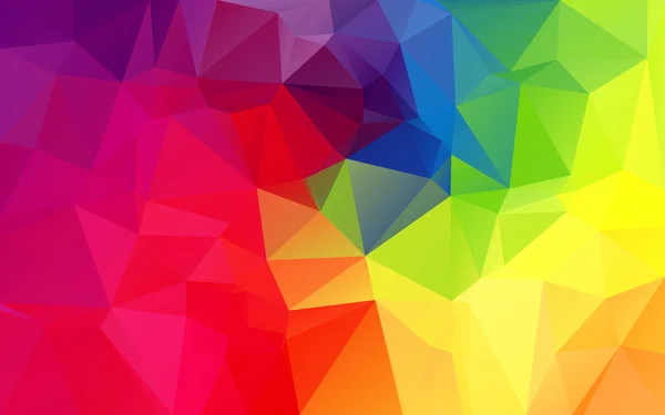 Rainbow polygonal background. — Stock Vector