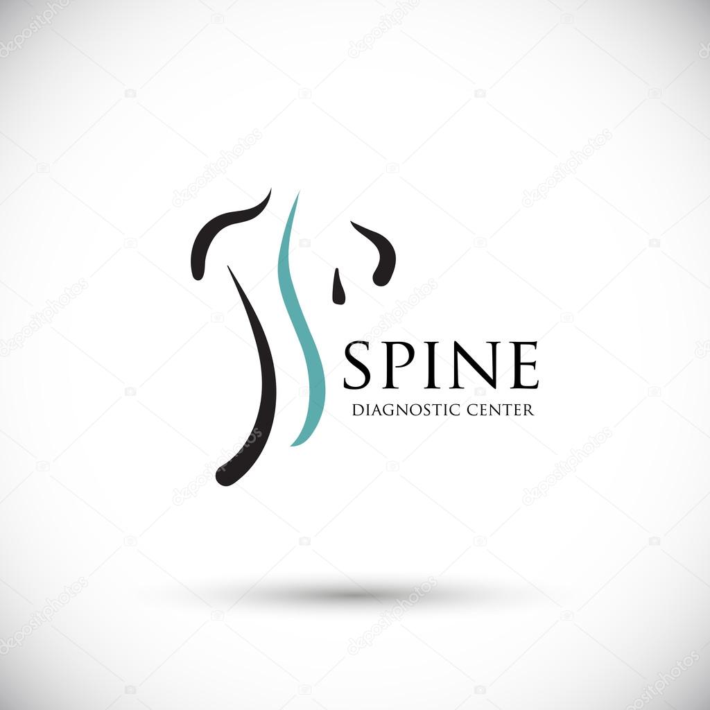 Spine diagnostic center logo on white background