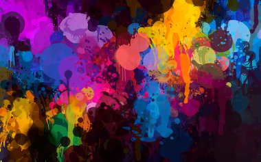 Soyut gökyüzü fırça darbeleri arka plan