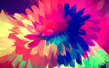 Soyut parlak fırça darbeleri arka plan