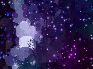 Uzay ışıltı fırça darbeleri arka plan