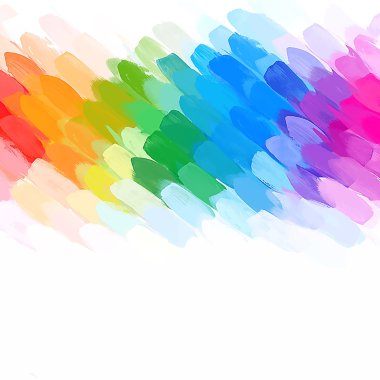 Gökkuşağı çapraz fırça darbeleri arka plan