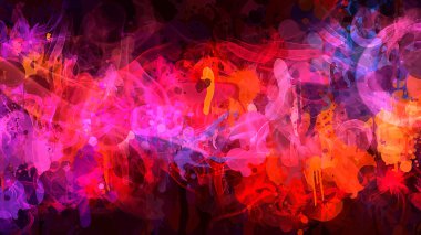 Turuncu ve pembe duman arka plan