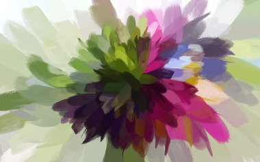 Çiçek fırça darbeleri arka plan