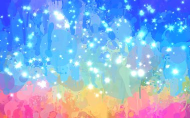 ışıltı renkli fırça darbeleri arka plan