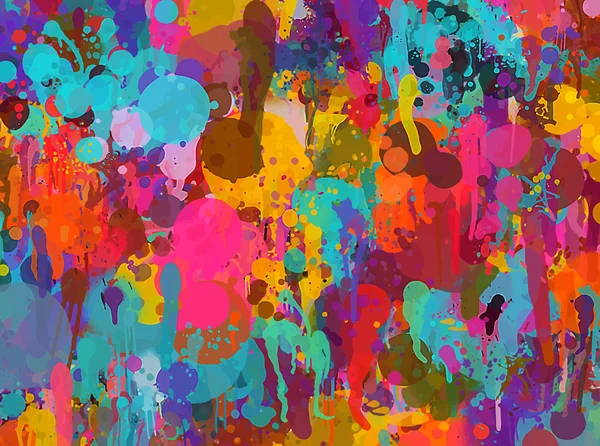 Renkli fırça darbeleri arka plan