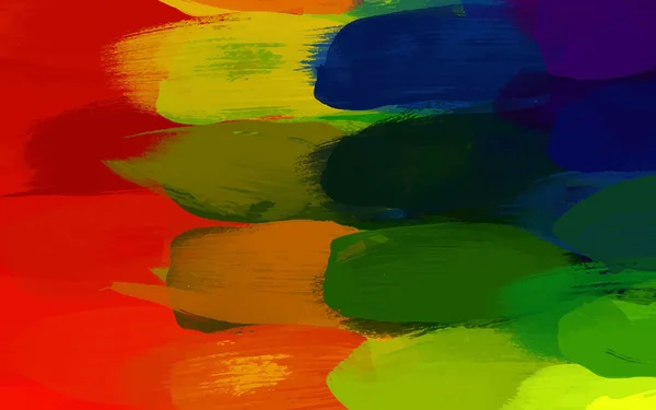 Big multicolor brush strokes background — Stock Vector