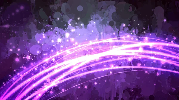 Фіолетовий фон блискучих ліній — стоковий вектор