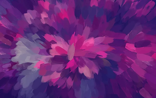 Ροζ λουλούδι πινέλο εγκεφαλικά επεισόδια φόντο — Διανυσματικό Αρχείο