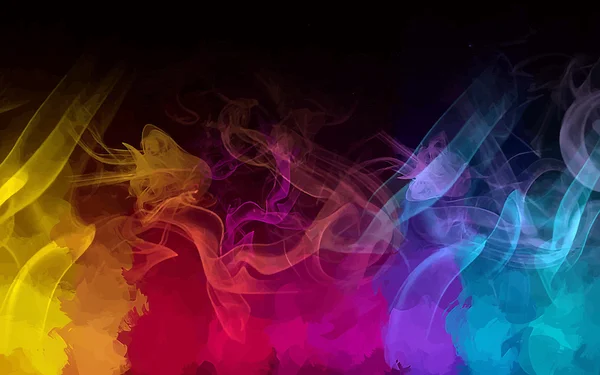 Fondo colorido del humo — Vector de stock