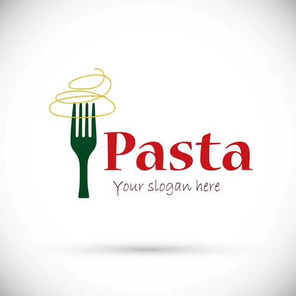 Logo pasta italiana — Vector de stock