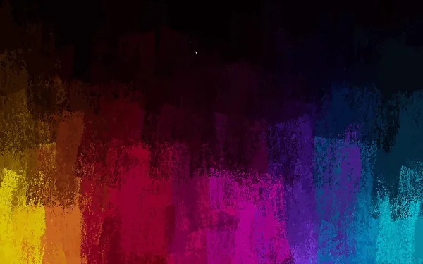 Craie arc-en-ciel pinceau coups de fond — Image vectorielle
