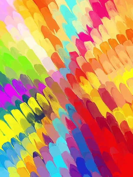 Multicolored diagonal brush strokes background — Stock Vector