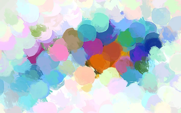 Mavi yuvarlak fırça darbeleri arka plan