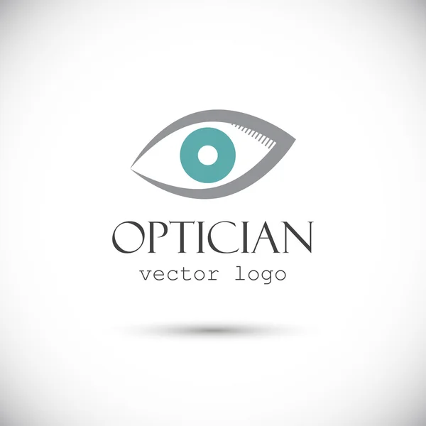 Optiker-Logo auf weiß — Stockvektor