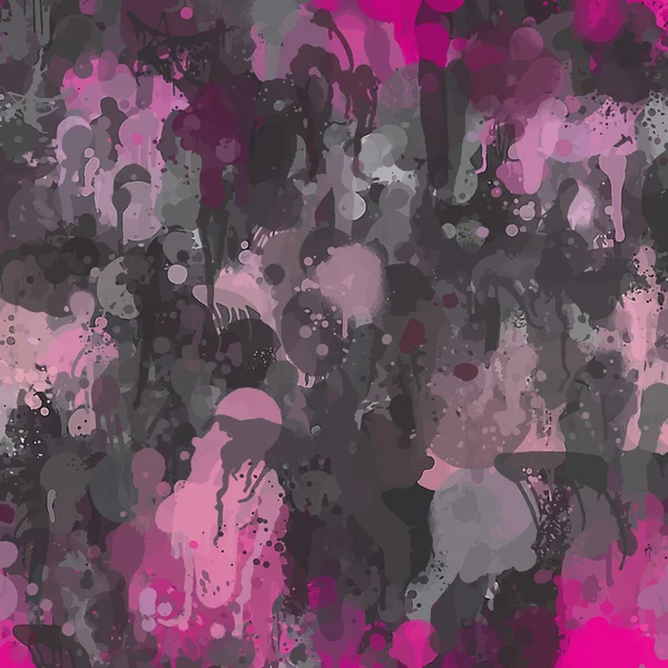 Grau mit rosa Pinselstrichen Hintergrund — Stockvektor