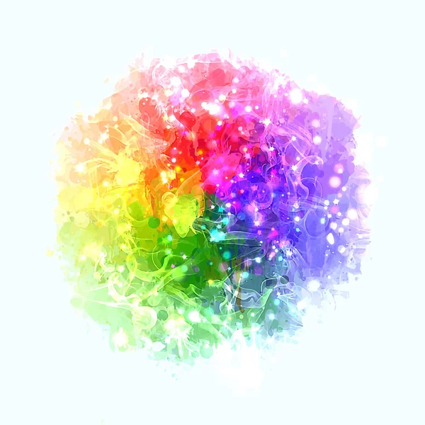 Nube de brillo arco iris — Vector de stock