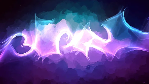 Violet tourbillon coups de pinceau fond — Image vectorielle
