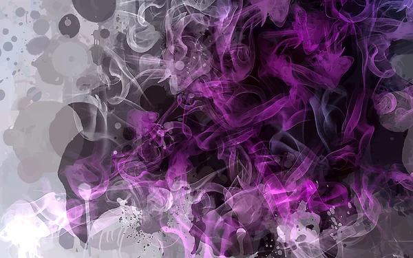 Fondo de humo violeta brillante — Vector de stock