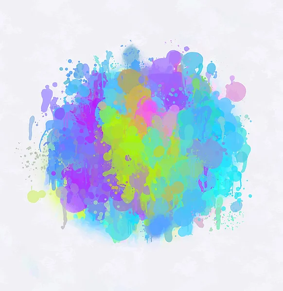 Bleu cercle pinceau coups de fond — Image vectorielle