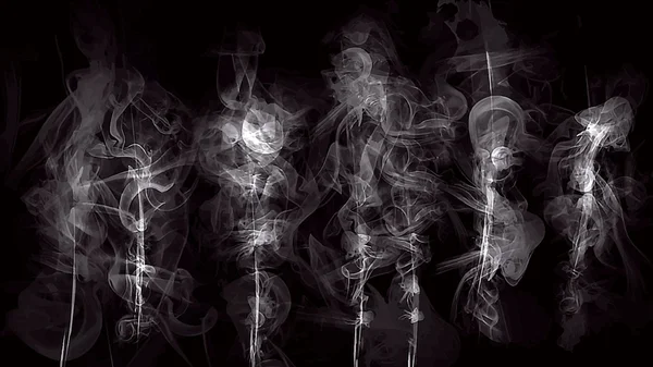 Έχουμε άσπρο καπνό στο μαύρο — Διανυσματικό Αρχείο