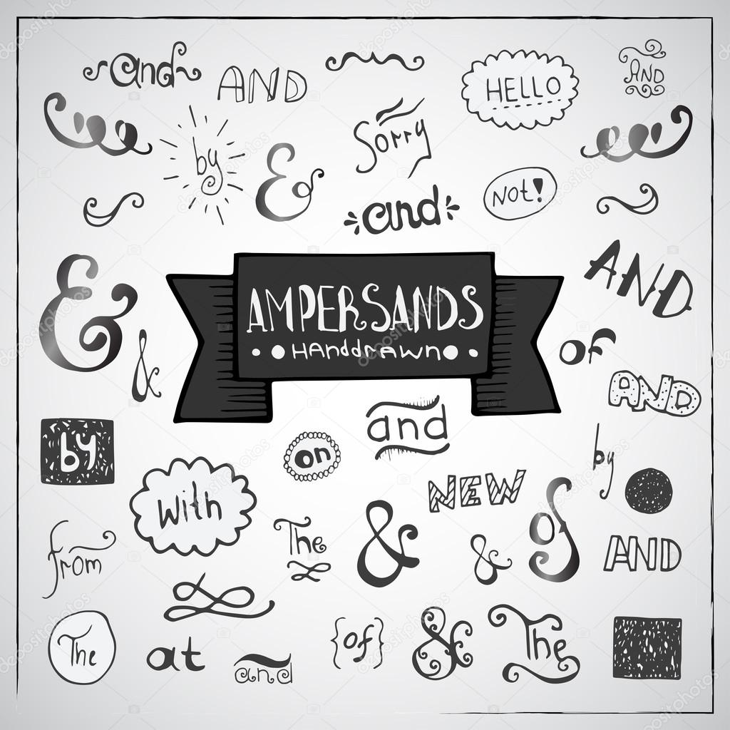 Collection ampersands and catchwords
