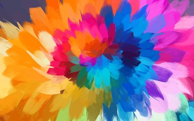 Soyut parlak fırça darbeleri arka plan